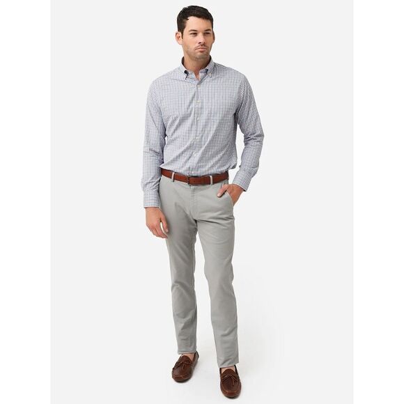 Peter Millar Crown Men's Pilot Twill Flat Front Trouser Pants Gray 33 NWT $175 - Picture 8 of 8